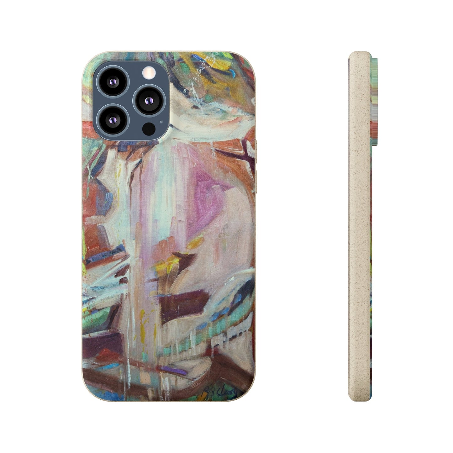 Biodegradable Phone Case with 'All Seasons' Abstract Original Artwork by Barbara Cleary-16