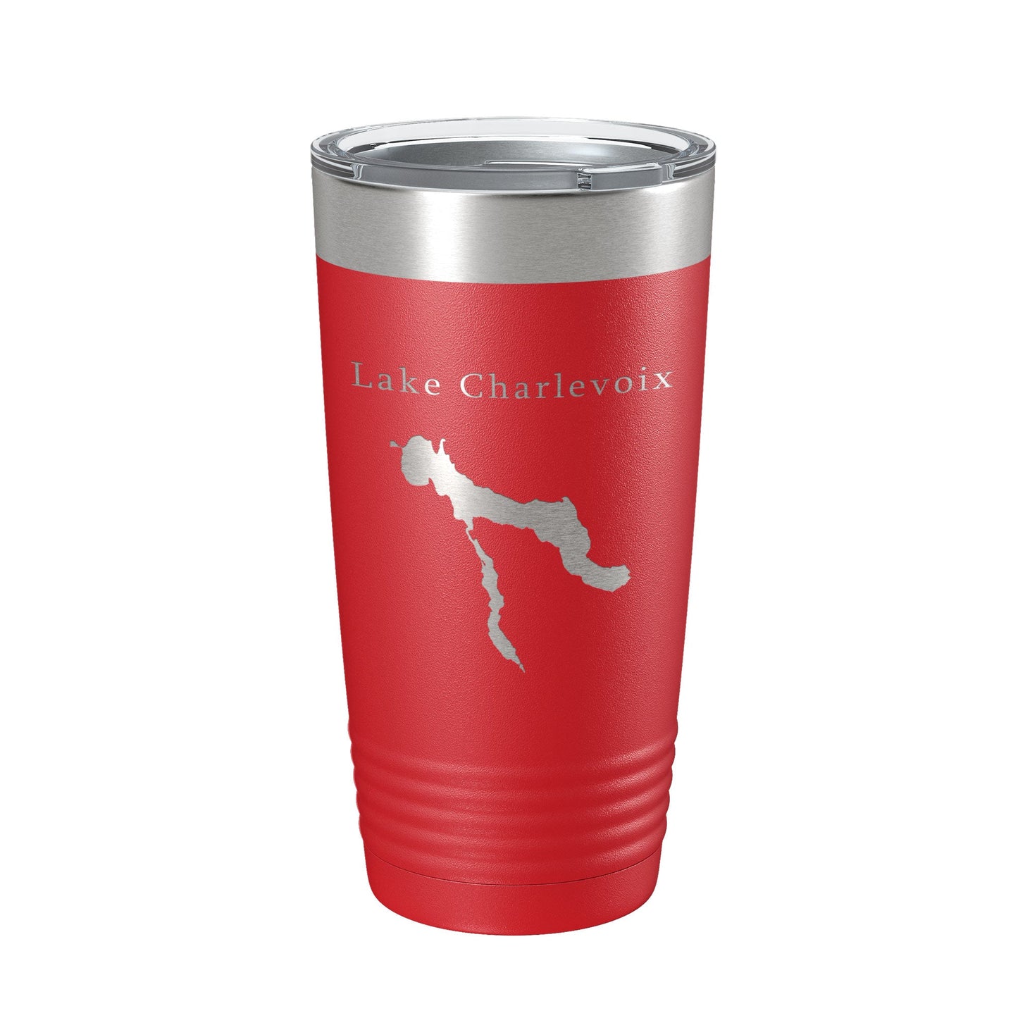 Lake Charlevoix Map Tumbler Travel Mug Insulated Laser Engraved Coffee Cup Michigan 20 oz-10
