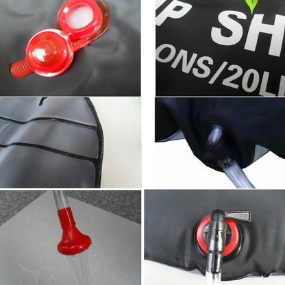 DORSAL Solar Heated Camping Surf Rinse Shower Kit-2