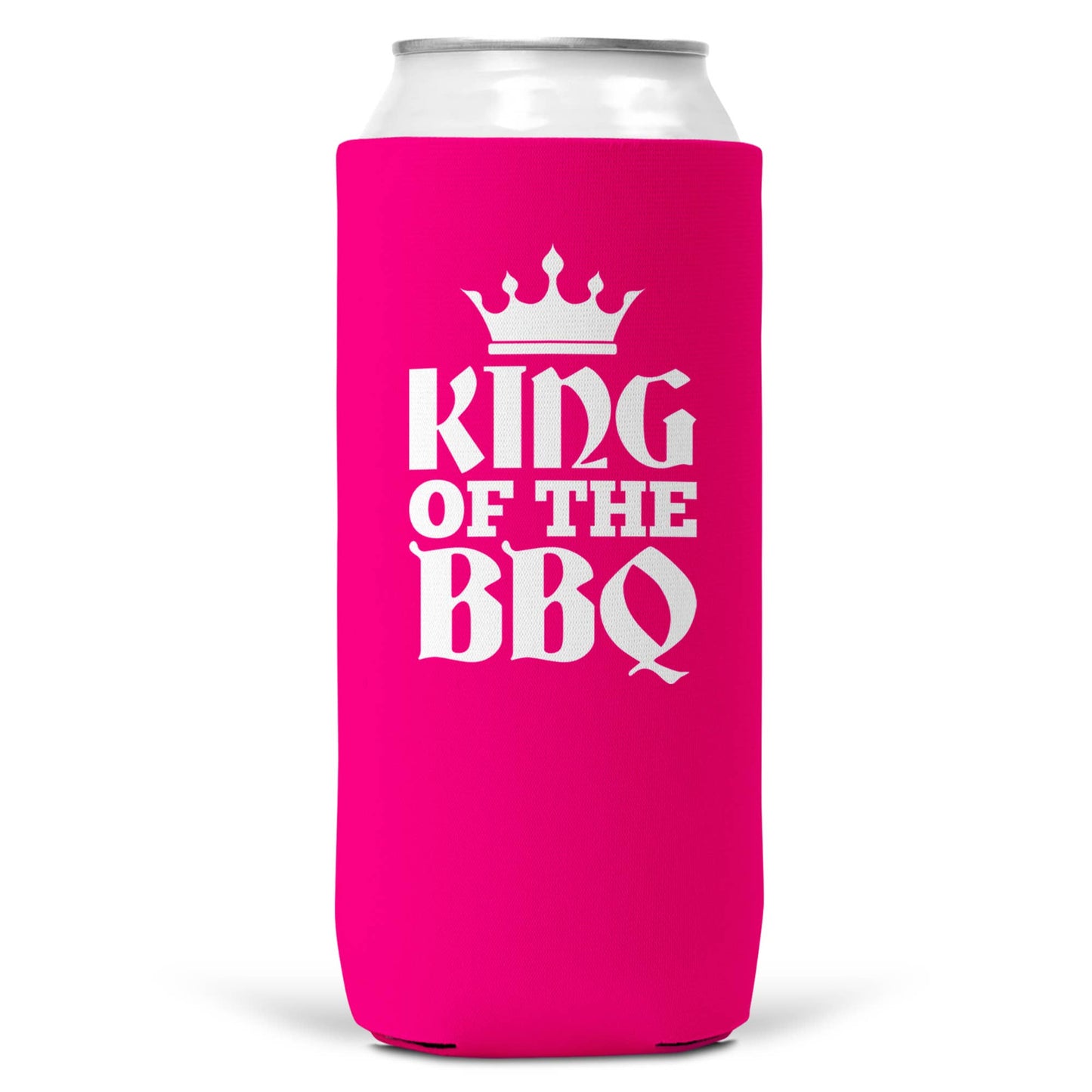 King Of The BBQ SLIM CAN Coozie Cooler | 12oz Slim Cans-7