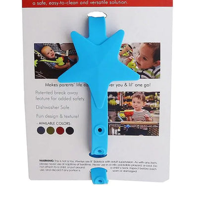 Silicone Star Pacifier Chain and Stroller Hook Organizer