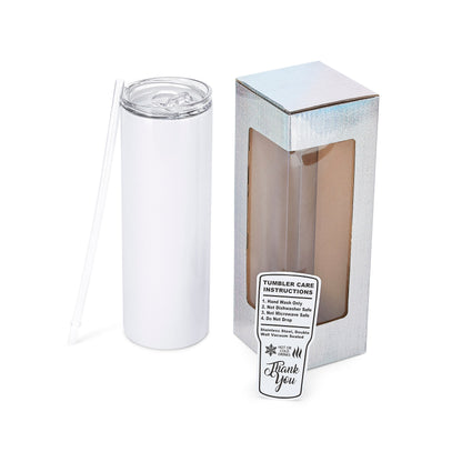 20oz Skinny Tumbler Glitter Shimmer DESTASH-0