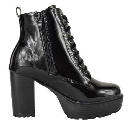 KENNEDY-1 Black Patent Top Moda-2