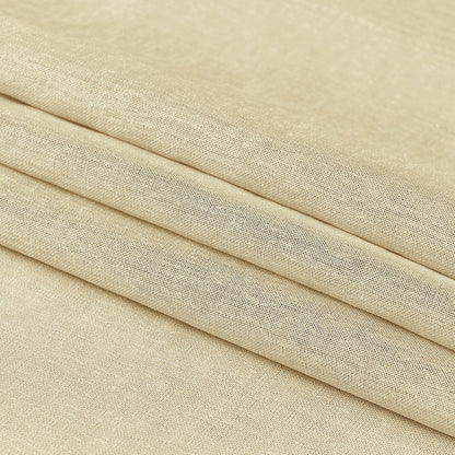 Custom Curtains: Faux Linen Sheer Curtains, Set of 2 Panels-4