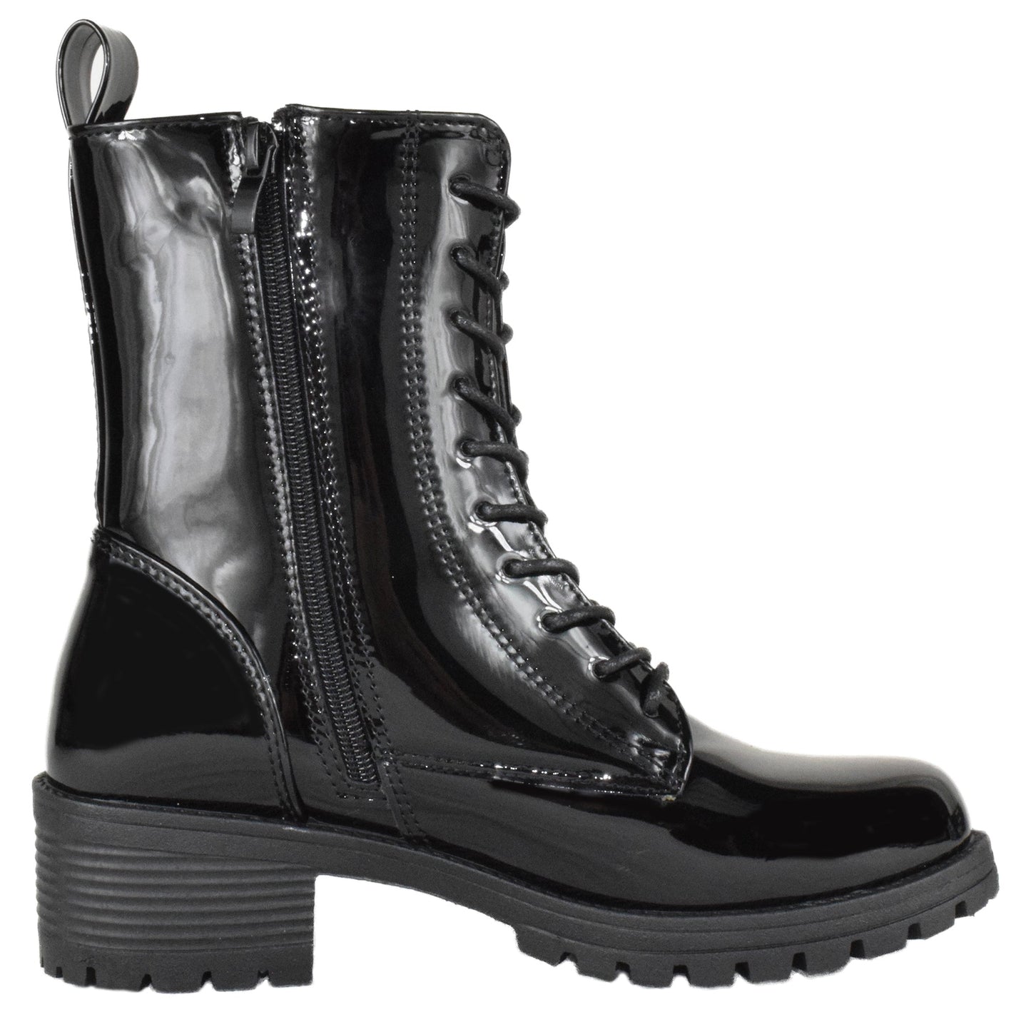 HARLOW-35 Black Patent Top Moda-2