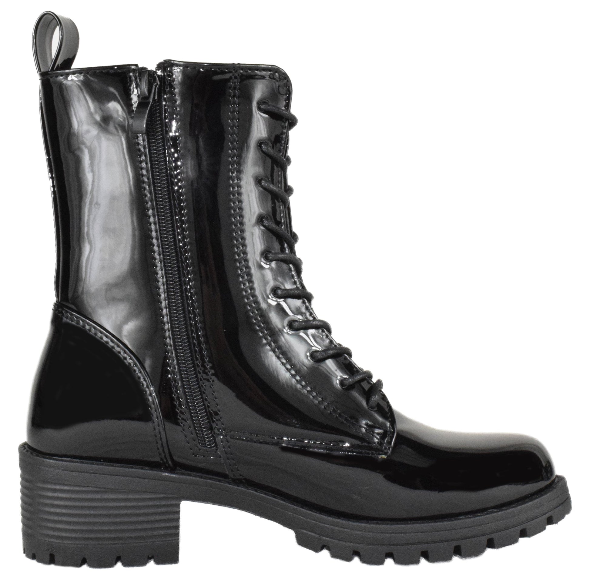 HARLOW-35 Black Patent Top Moda-2