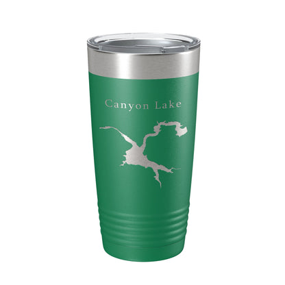 Canyon Lake Map Tumbler Travel Mug Insulated Laser Engraved Coffee Cup Arizona 20 oz-9