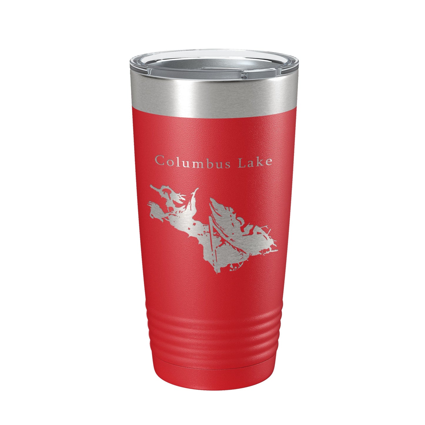 Columbus Lake Map Tumbler Travel Mug Insulated Laser Engraved Coffee Cup Mississippi 20 oz-10