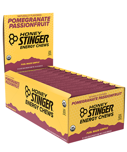 Honey Stinger Organic Pomegranate Passionfruit Chews  (12x1.8 OZ)-0