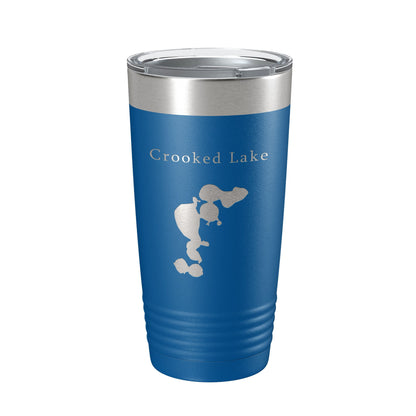 Crooked Lake Map Tumbler Travel Mug Insulated Laser Engraved Coffee Cup Florida 20 oz-6