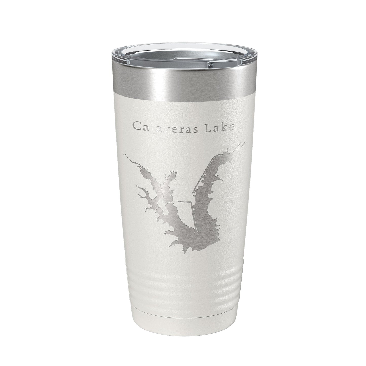 Calaveras Lake Map Tumbler Travel Mug Insulated Laser Engraved Coffee Cup Texas 20 oz-7