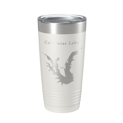 Calaveras Lake Map Tumbler Travel Mug Insulated Laser Engraved Coffee Cup Texas 20 oz-7
