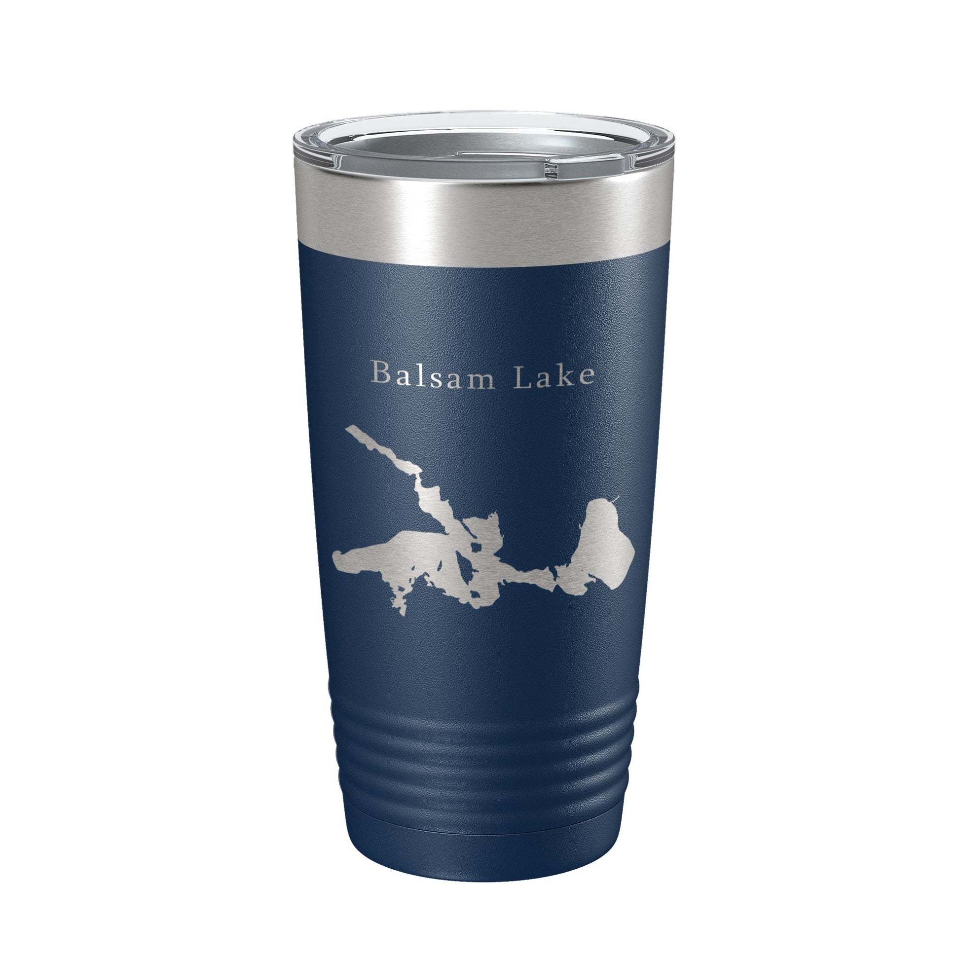 Balsam Lake Map Tumbler Travel Mug Insulated Laser Engraved Coffee Cup Wisconsin 20 oz-2