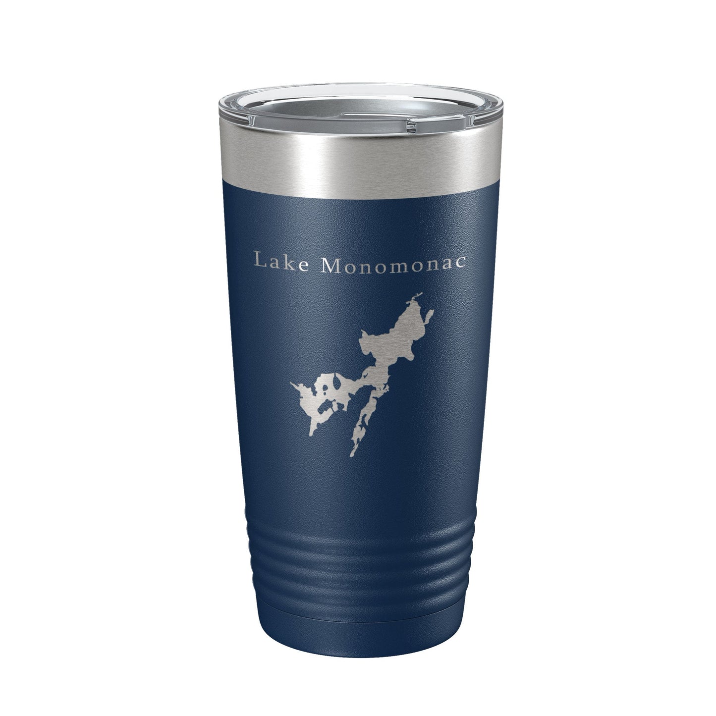 Lake Monomonac Map Tumbler Travel Mug Insulated Laser Engraved Coffee Cup Massachusetts New Hampshire 20 oz-2