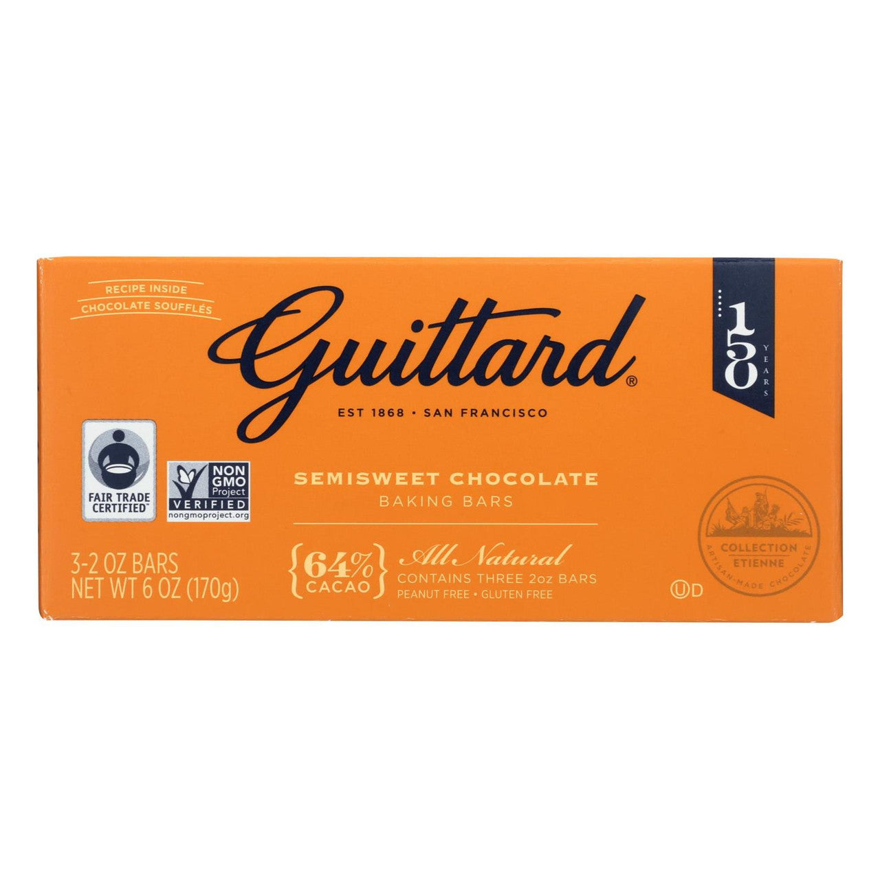 GUIT SEMISWT 64% CHOCBAR ( 12 X 3 PACK )-0