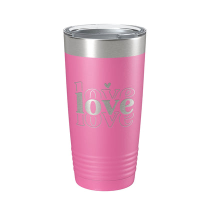 Love Love Love Tumbler Travel Mug Insulated Laser Engraved Coffee Cup 20 oz-11