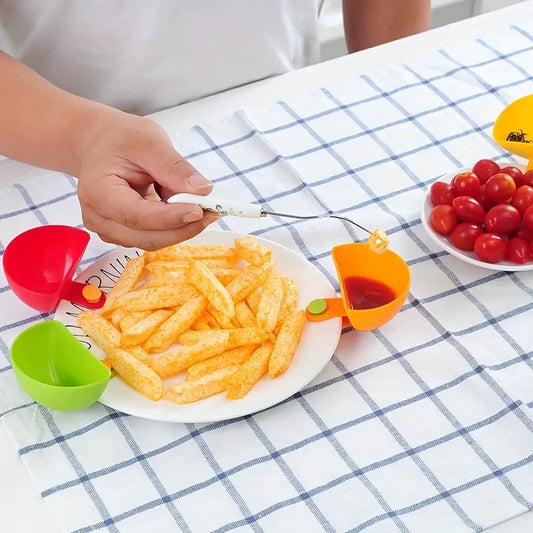 Creative Plastic Seasoning Dish and Snack Bowl Set