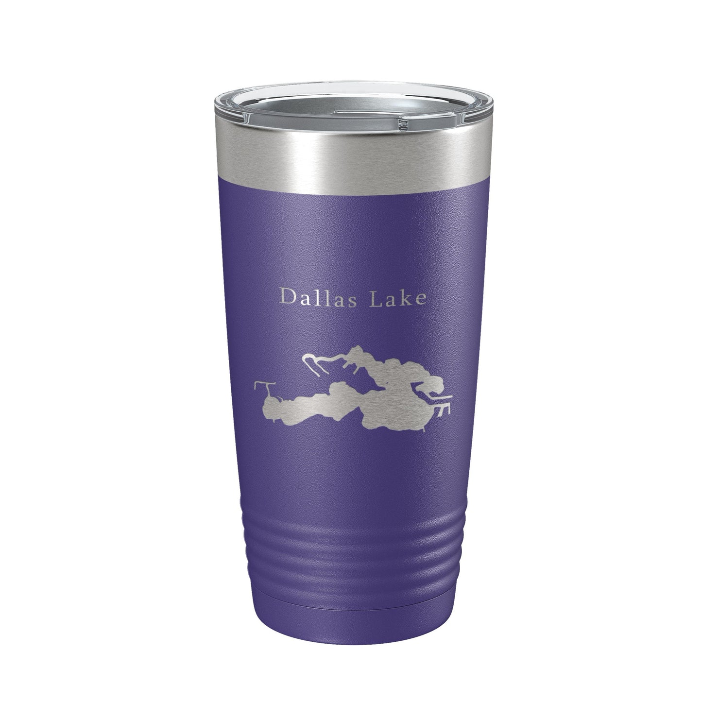 Dallas Lake Map Tumbler Travel Mug Insulated Laser Engraved Coffee Cup Indiana 20 oz-15