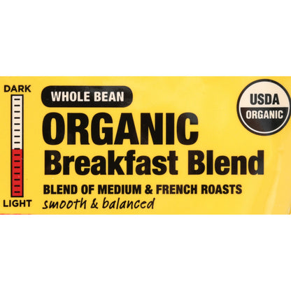 Equal Exchange Breakfast Blend Whole Bean Coffee (6x12 Oz)-5