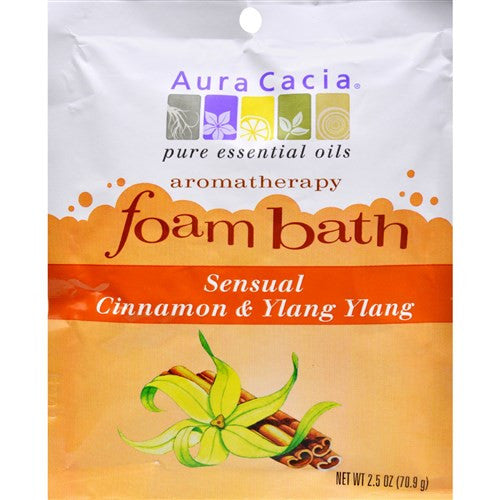 Aura Cacia Cinnamon & Ylang Ylang Foam Bath (6x2.5 Oz)-0