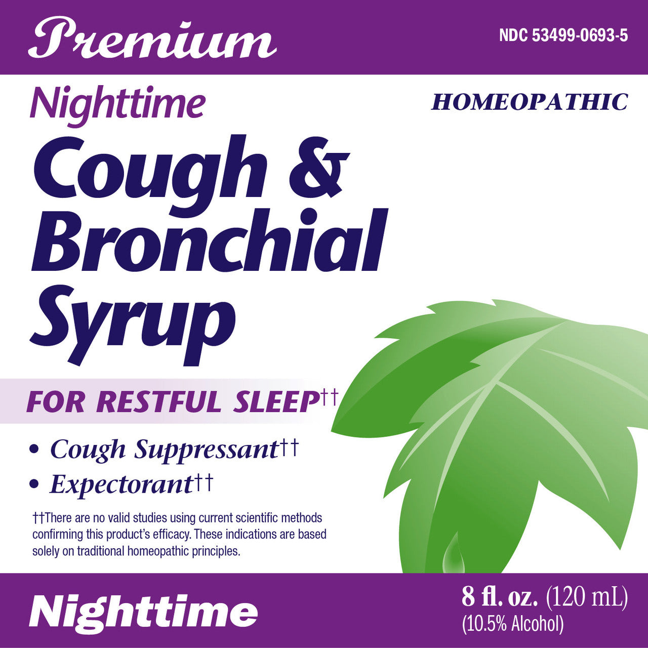 Boericke & Tafel Nighttime Cough & Bronchial Syrup (1x8 Oz)-2