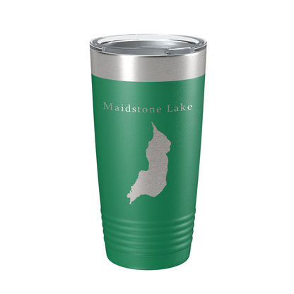 Maidstone Lake Map Tumbler Travel Mug Insulated Laser Engraved Coffee Cup Vermont 20 oz-9