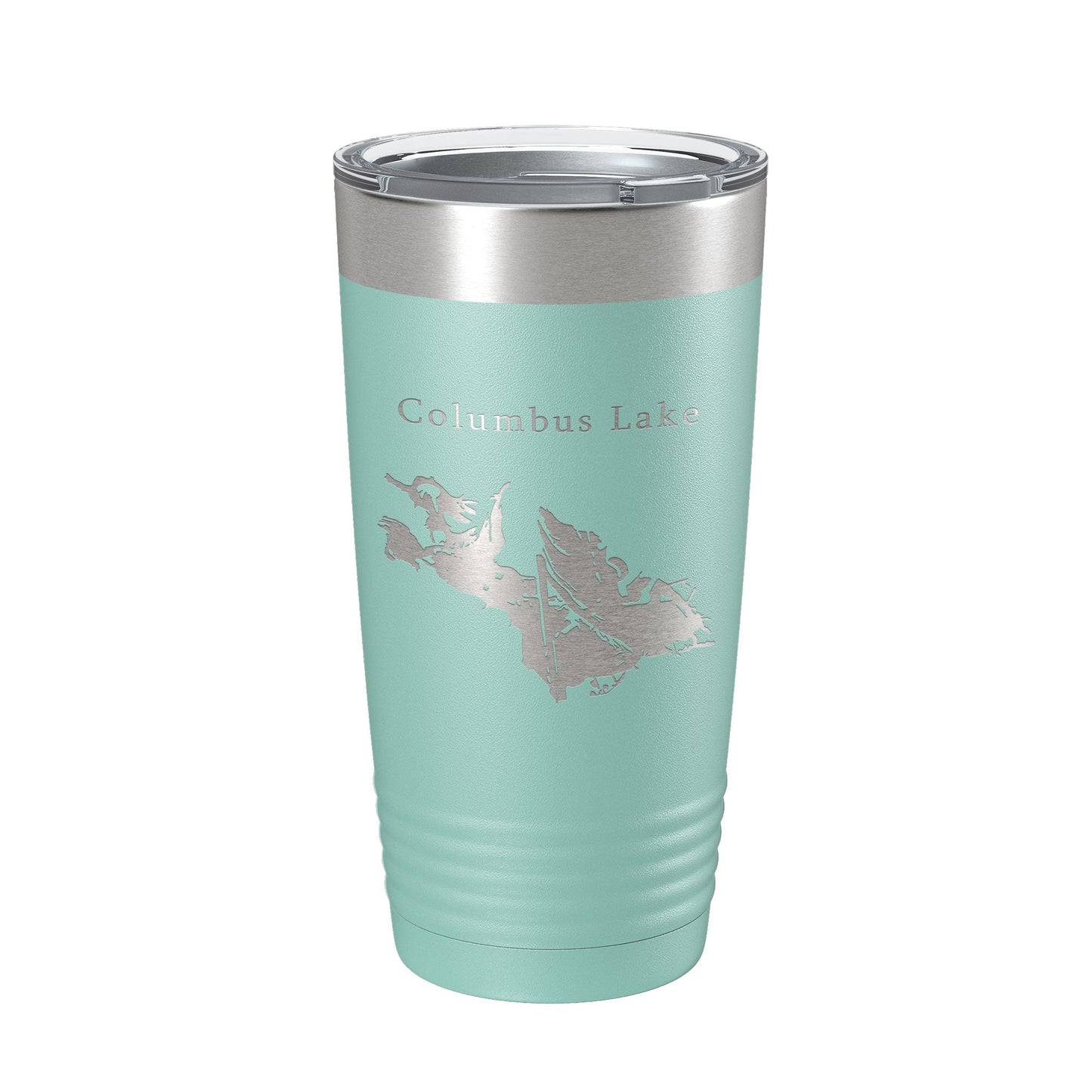 Columbus Lake Map Tumbler Travel Mug Insulated Laser Engraved Coffee Cup Mississippi 20 oz-12