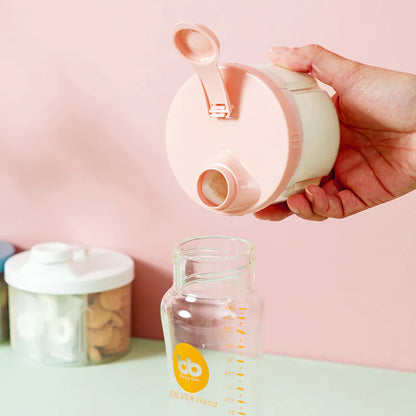 Portable Baby Formula Storage Box with Three Compartments