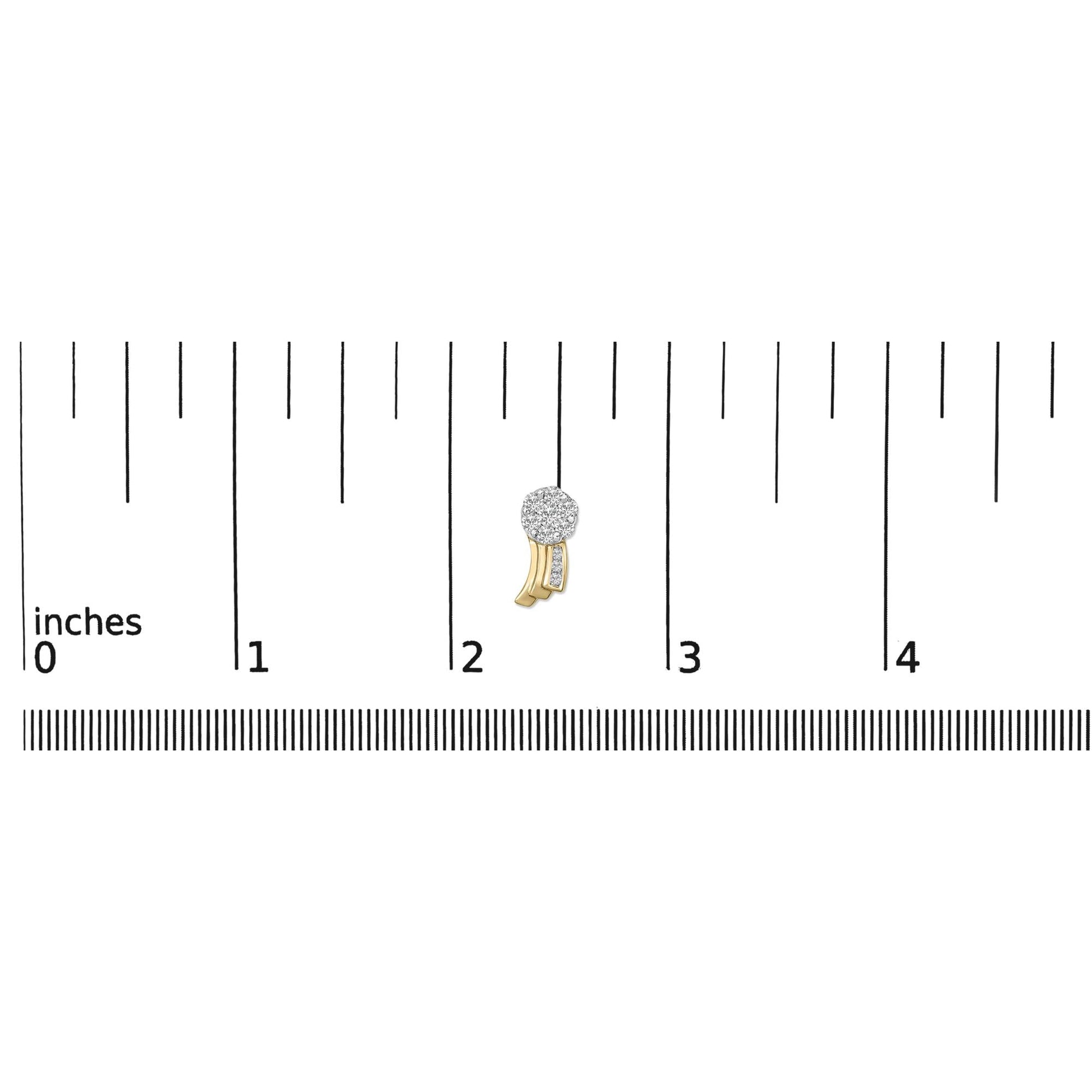 14K Yellow Gold 7/8 cttw Round Cut Diamond Earrings (I-J, SI1-SI2)-4