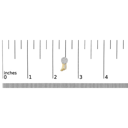 14K Yellow Gold 7/8 cttw Round Cut Diamond Earrings (I-J, SI1-SI2)-4