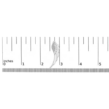 14K White Gold 1/4 Cttw Lab Grown Diamond Angel Wing Stud Earrings (F-G Color, VS1-VS2 Clarity)-4