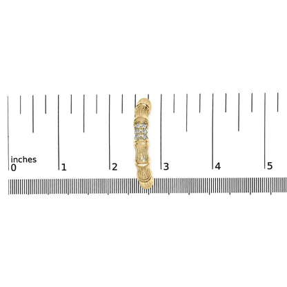 14K Yellow Gold Plated .925 Sterling Silver 1/6 Cttw Hammered J Hoop Earrings (H-I Color, I1-I2 Clarity)-4