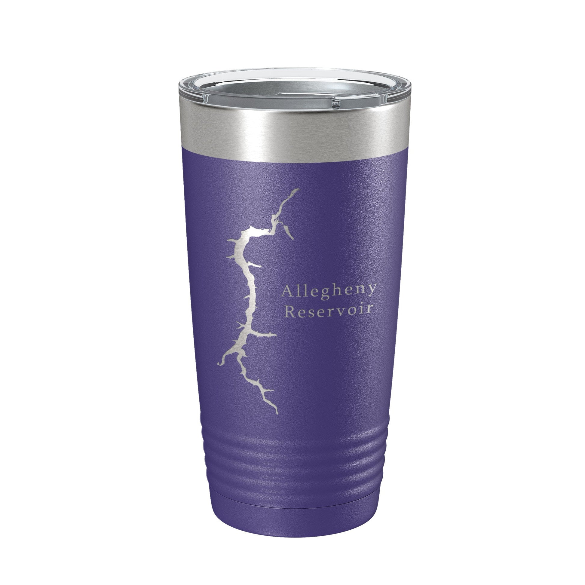 Allegheny Reservoir Tumbler Lake Map Travel Mug Insulated Laser Engraved Coffee Cup Pennsylvania 20 oz-15