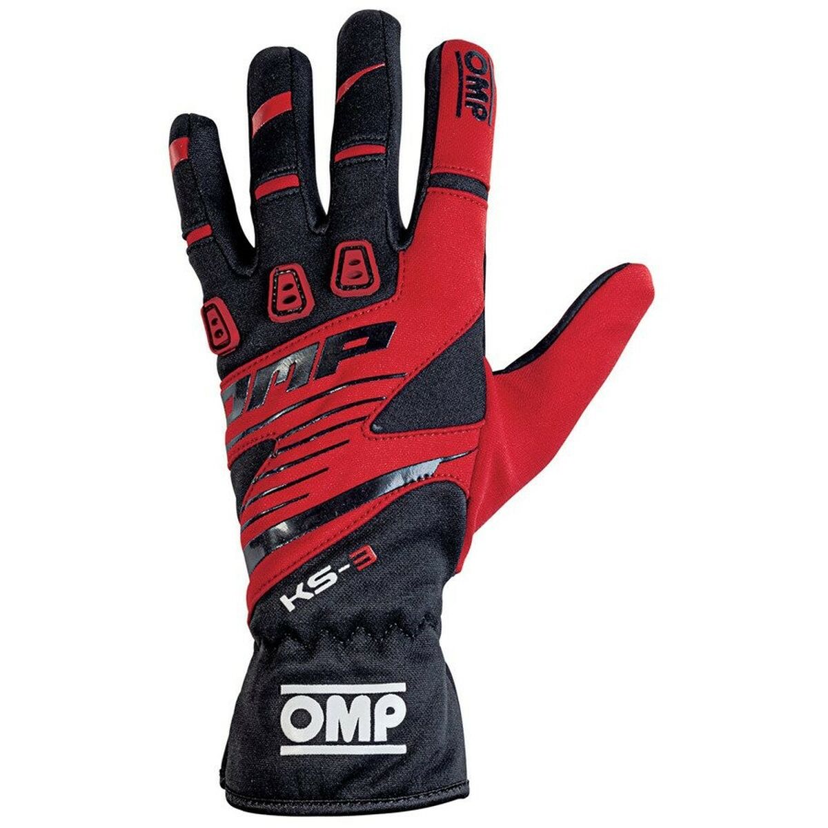 Karting Gloves OMP KS-3 Red/Black L-0