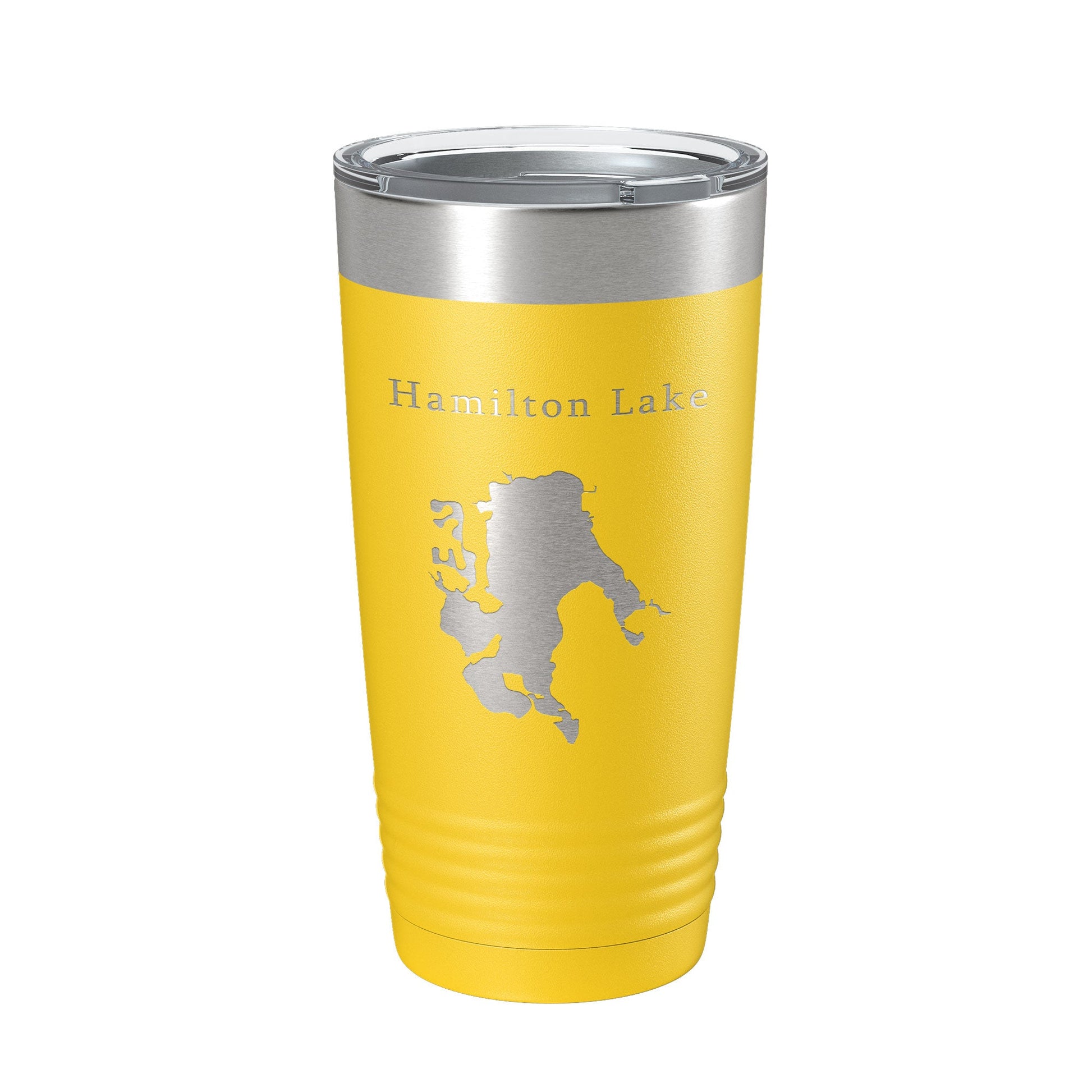 Hamilton Lake Map Tumbler Travel Mug Insulated Laser Engraved Coffee Cup Indiana 20 oz-4