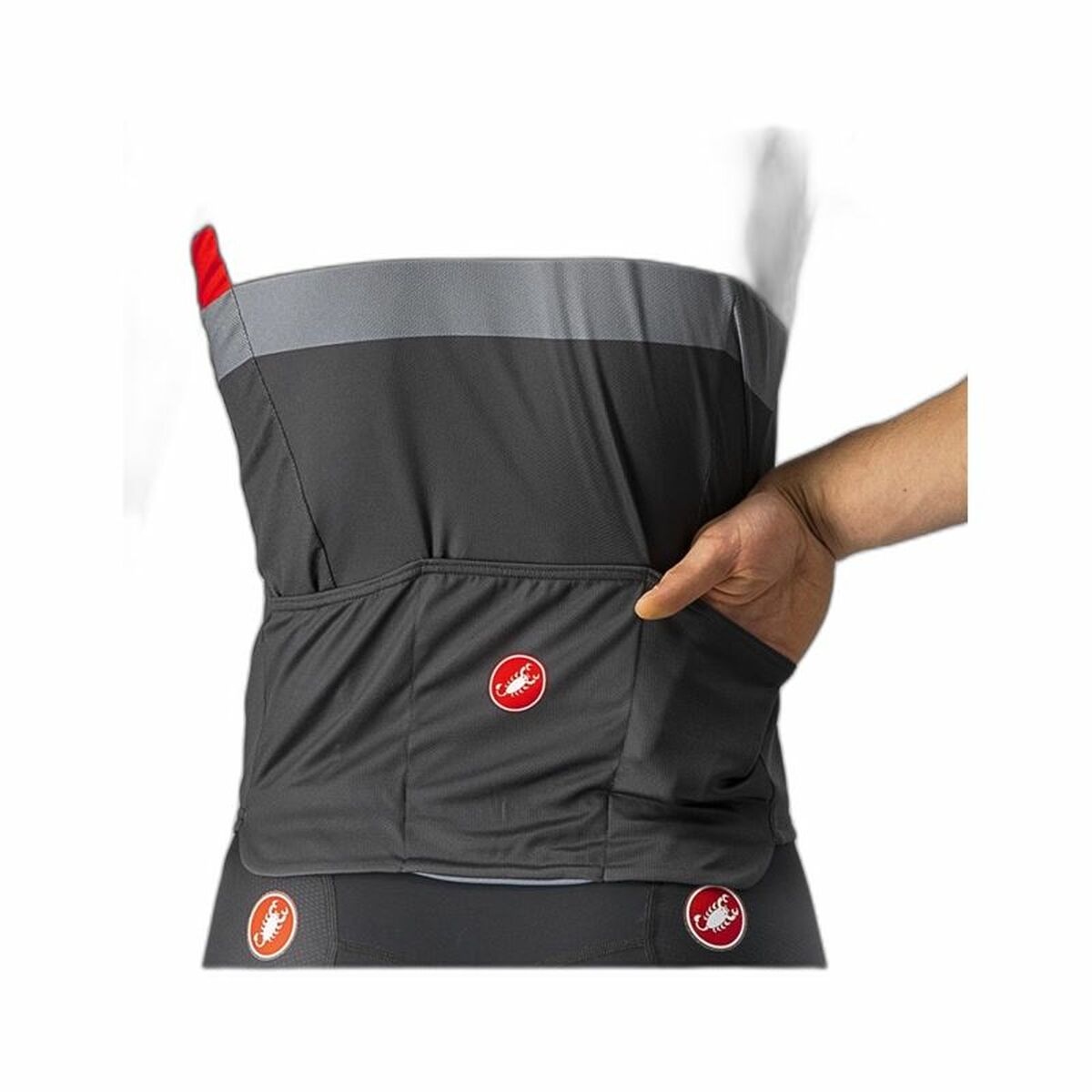 Cycling jersey Castelli A Blocco Black-4