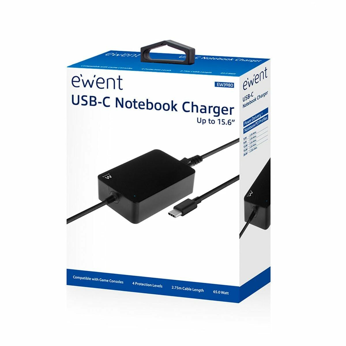 Laptop Charger Ewent EW3980 65 W-10