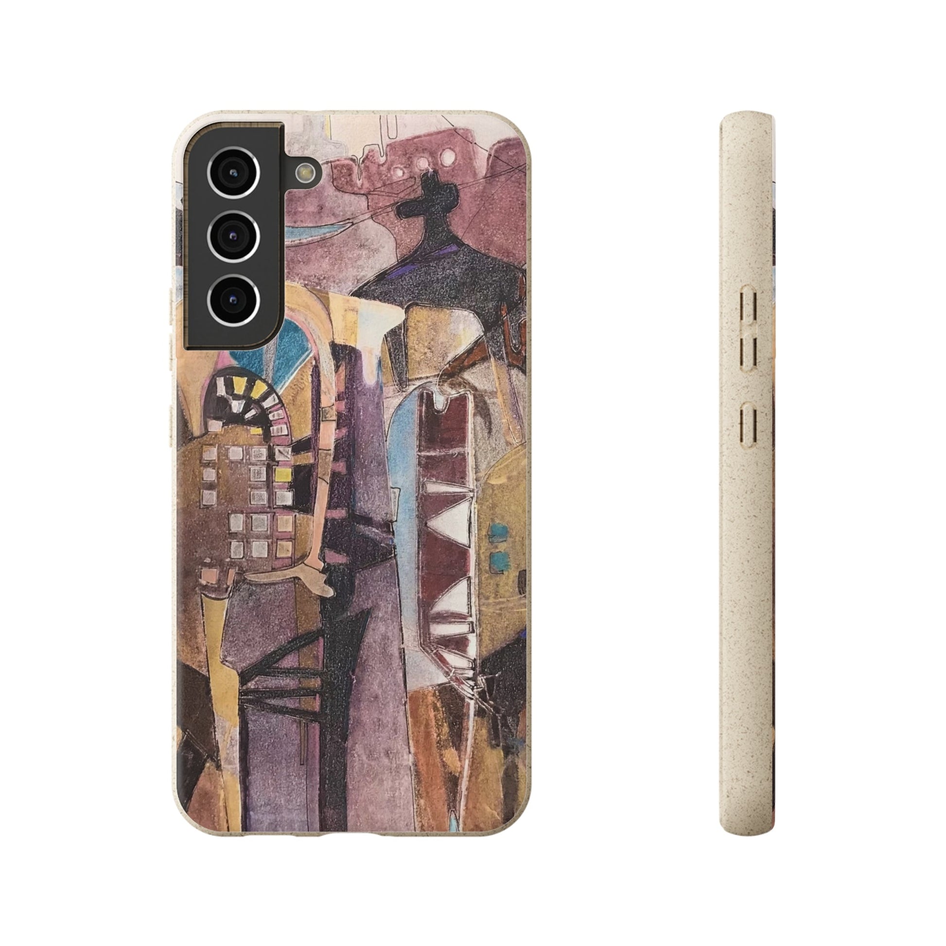 Biodegradable Phone Case with 'San Francisco De Asis' Abstract Original Artwork by Barbara Cleary-34
