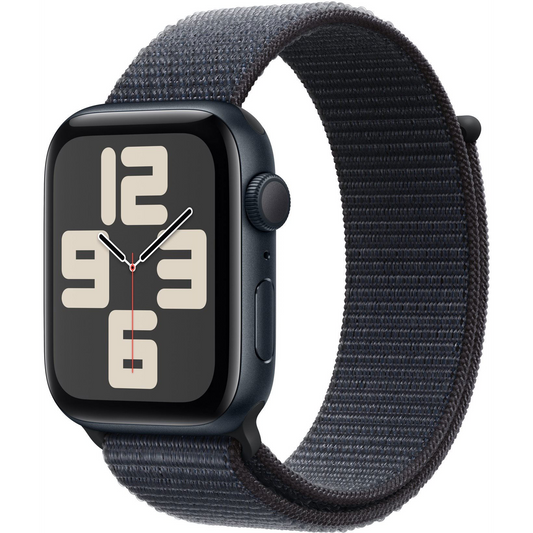 Apple Watch SE 44mm Midnight Aluminium Case with Ink Sport Loop (MXEP3QH/A)-0