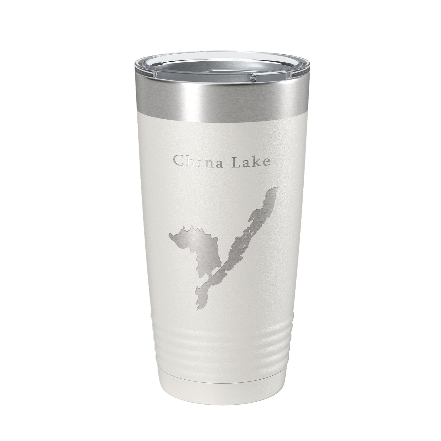 China Lake Map Tumbler Travel Mug Insulated Laser Engraved Coffee Cup Maine 20 oz-1