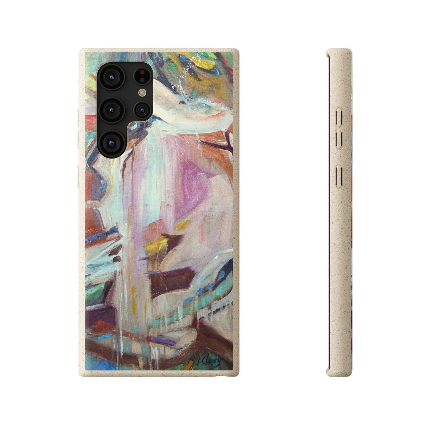 Biodegradable Phone Case with 'All Seasons' Abstract Original Artwork by Barbara Cleary-35