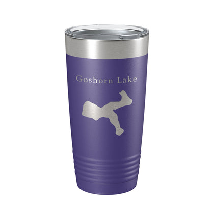 Goshorn Lake Map Tumbler Travel Mug Insulated Laser Engraved Coffee Cup Michigan 20 oz-15