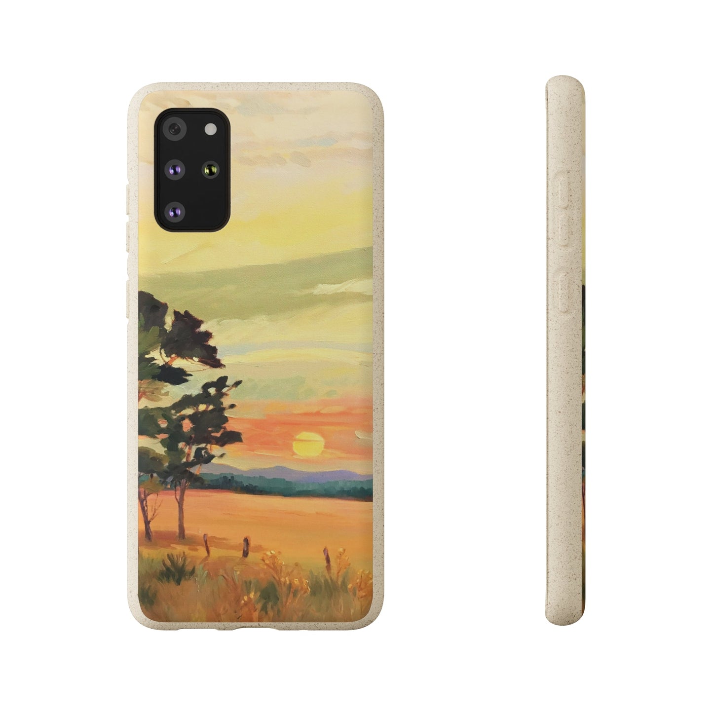 Biodegradable Phone Case with 'Sunrise' Landscape Original Artwork by Barbara Cleary-4
