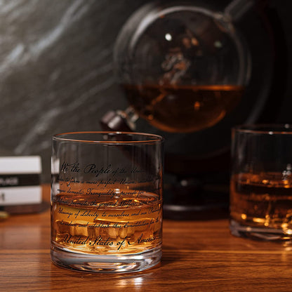 Lady Justice Law U.S. Constitution Whiskey & Wine Decanter Set - 850ml Attorney, Lawyer, Judge Gift - Promotion, Milestone, Law School Graduation, Retirement, Congress & Senate Gifts, For Men & Women-3