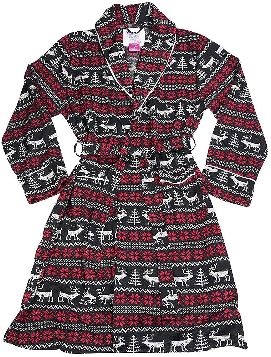 B.O.P.J. - Ladies Long Sleeve Fleece Robe-1