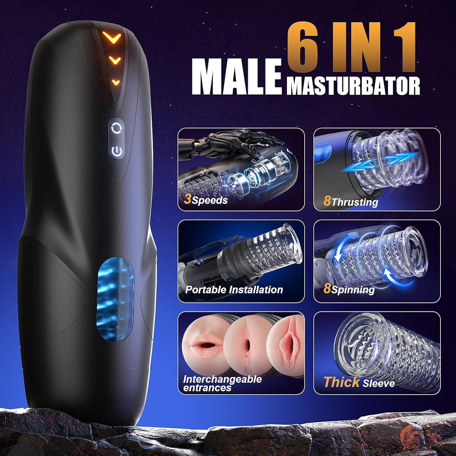 ApexTremor Thrusting & Spinning Male Stroker-1