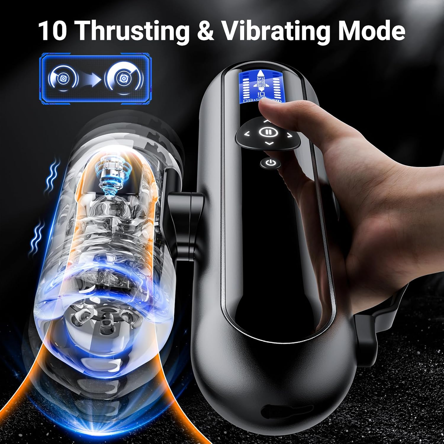 TitanBot Multi Vibrations Male Masturbator-2