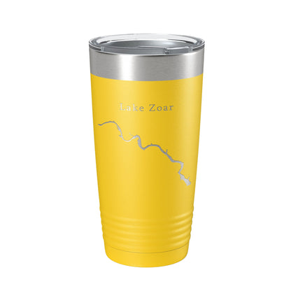 Lake Zoar Map Tumbler Travel Mug Insulated Laser Engraved Coffee Cup Housatonic River Connecticut 20 oz-4