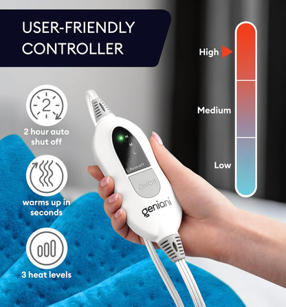 Heating Pad XL, Aqua Blue-4