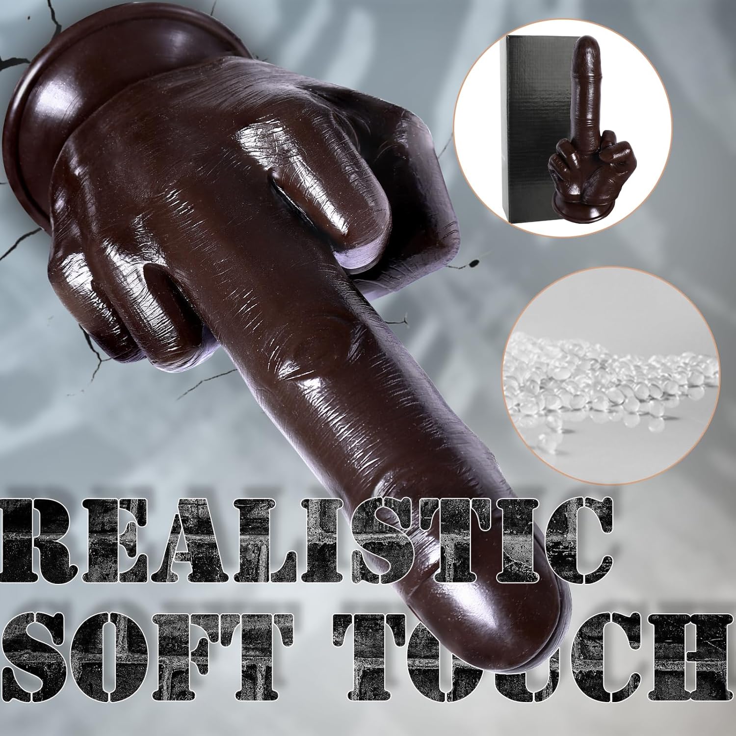 CraveTorque 9.2" Middle Finger Dildo-3